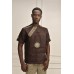Men's Brown Linen Short Sleeve Shirt